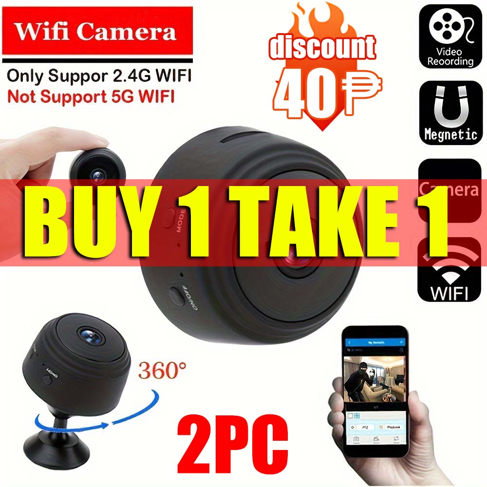 smaller than eyes A9 Cctv camera connect cellphone 1080P no need internet no need wifi with Night Vision Motion Detection HD cctv camera original