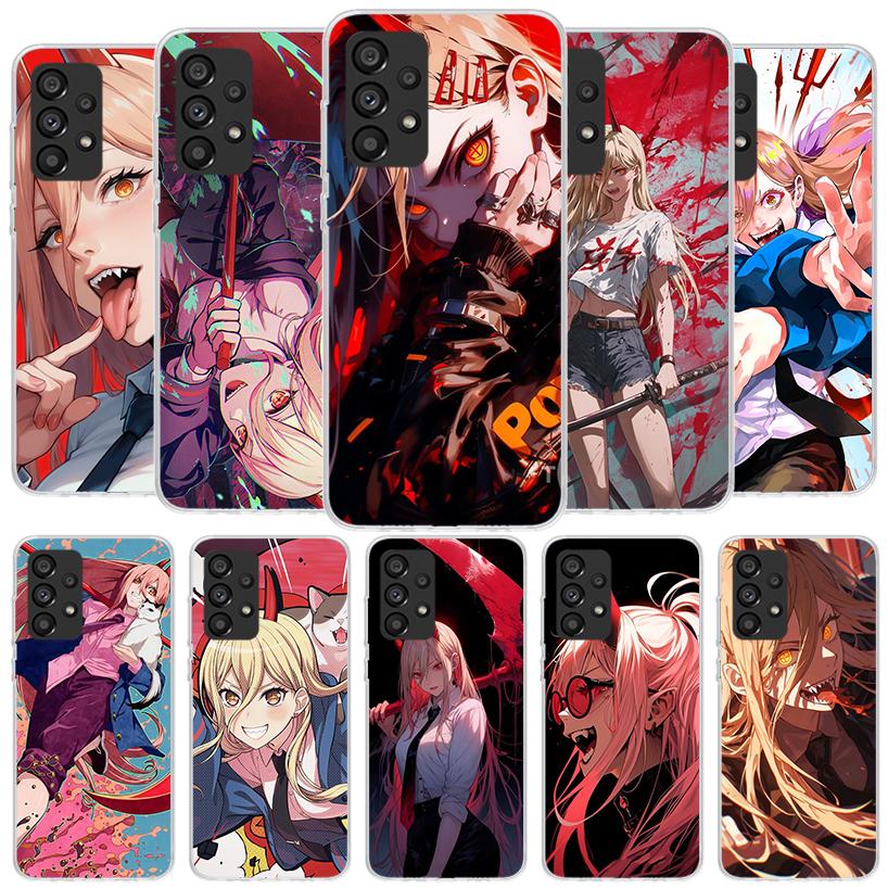 C-Chainsaw Mans Power Phone Case For Samsung Galaxy A12 A22 A32 A52 A72 A02S Phone Case Note 20 Ultra 10 S10 Plus A51 A71 A50S A