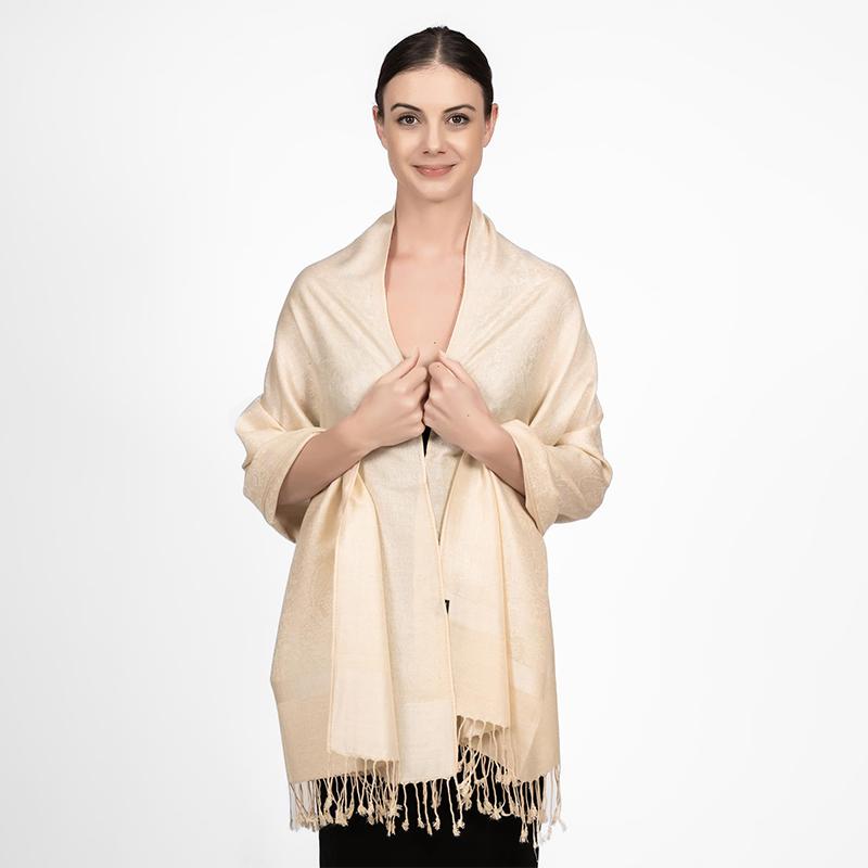 Jacquard Scarf Women Luxury Fashion Thick Soft Lady Scarves Stole Shawl Muslim Hijab Wrap Headband Neckerchief Bandana