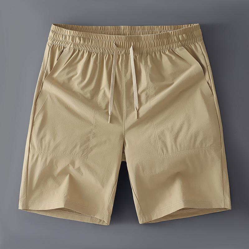 Pantaloni scurți sport casual de vară pentru bărbați, largi, cu picior drept, de lungime trei sferturi