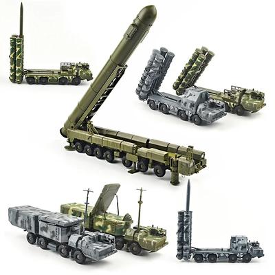 1/72 4d sestavení vojenského balistického raketového systému S-300 SA-10 Grumble RT-2PM Topol Diecasts Sada stavebnicových modelů nákladních aut