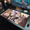 Gaming Mouse PadDesk Mat Antislip Rubber Base Stitched Edges Cheerleader Anime Girl Art Print Extended Office Gamer Mat