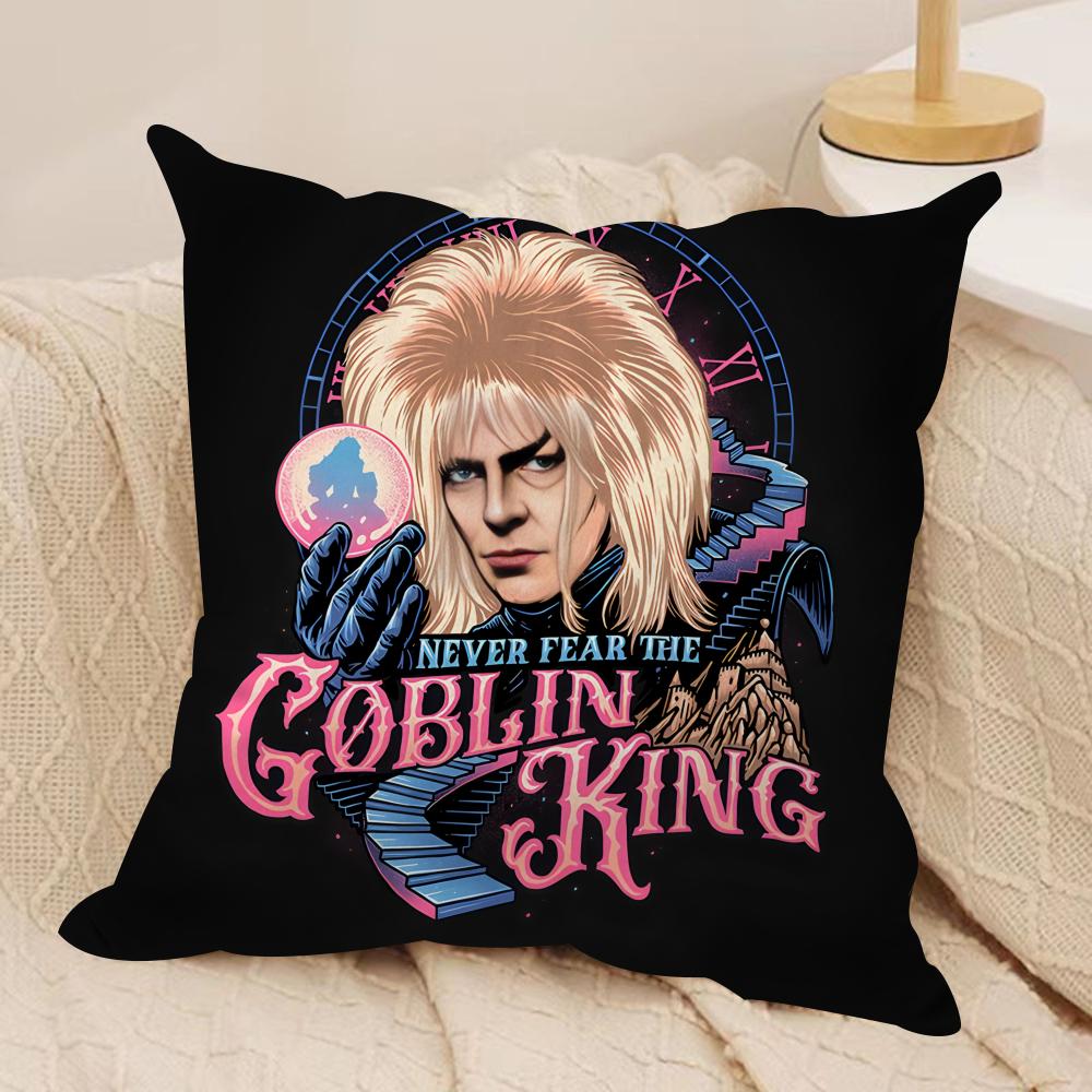 Fantasy Film LLabyrinth Cushion Cover Silky Short Plush Invisible Zipper Dustproof Sofa Pillow Case for Home Decor