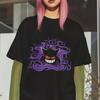 T-shirt Gengar Typ Duch Anime Graficzny Fioletowy Płomień Design Unisex Casual