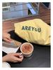 2024 Women's Large Capacity Letter Print Shoulder Bag - Trendy, Versatile, and Fresh Cloth Shopping Bag