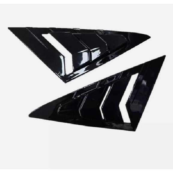 For 2013- VW Golf 7 MK7 MK7.5 Gloss Black Car Window Side Front Louver Cover