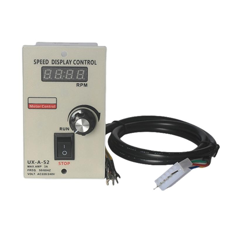 

400W Motor Speed Governor Gear Reduction Motor Speed Controller UX-A-52 LED Display AC220V 50/60Hz Wide Applications 1