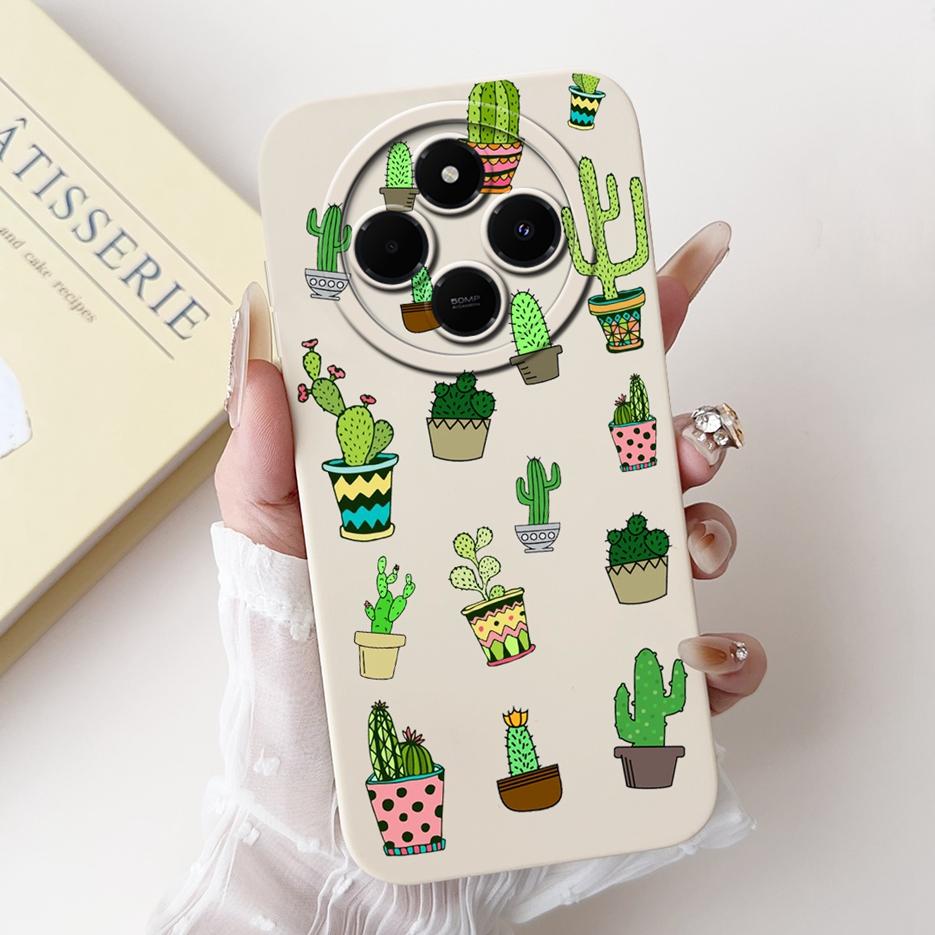 Für Xiaomi Redmi 14C Hülle Stylische Sonnenblume Hübsche Mädchen Rückabdeckung Weiche TPU Handyhülle Für Xiaomi Poco C75 C 75 Redmi14C Fundas
