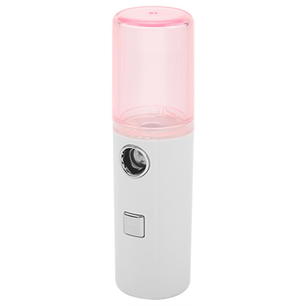  Lightweight Portable Rechargeable Humidifier Moisturing Sprayer Skin Care(Pink)