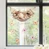 Static Cling Window Stickers Cartoon Animals Butterflies Flowers Removable No Glue Glass Door Shop Window Home Decor