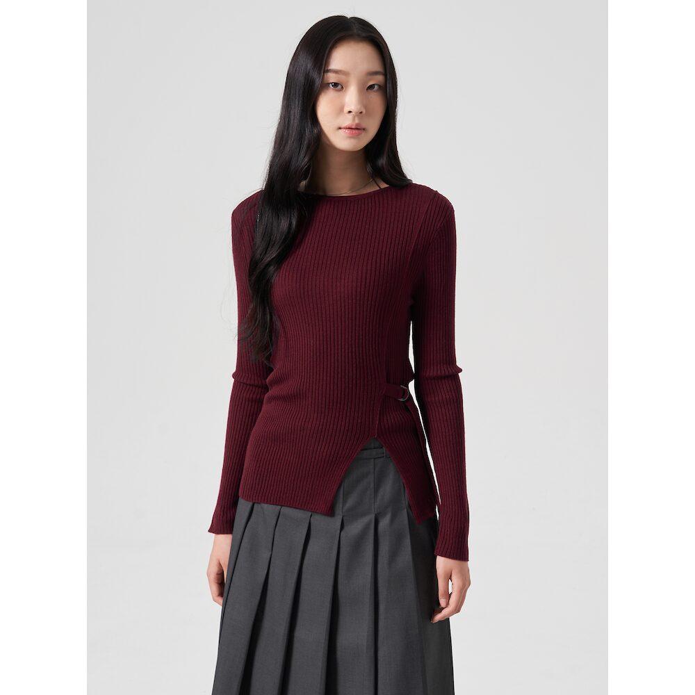 8SECONDS Silhouette Adjustable Strap Long Sleeve Pullover Wine