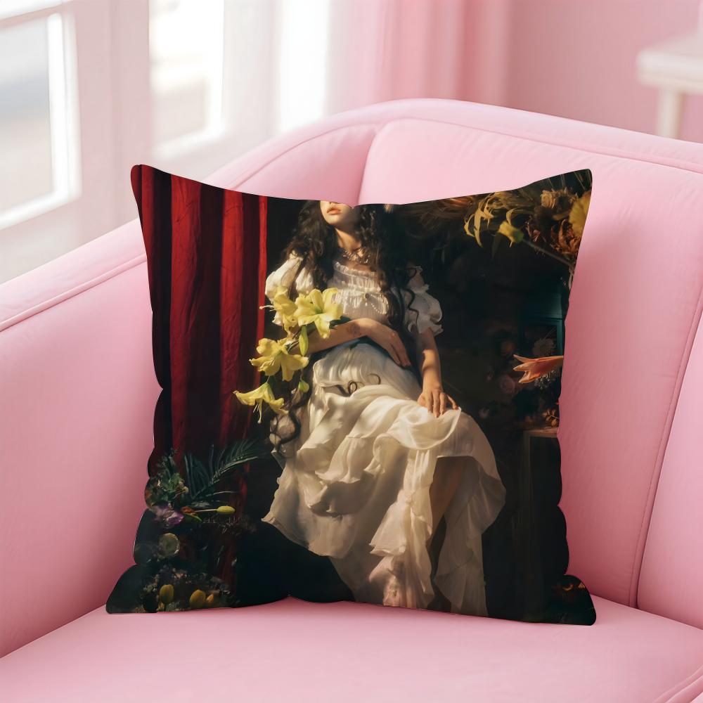 CClassical Western Beauty and Flowers Cushion Cover Pillow Case Soft Friendly Fabric  Concealed Zipper