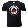 Unisex Oneck zomer korte mouw Spartan Workout T-shirts Unisexs merk Tops T-shirts mode T-shirt voor Unisex