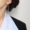Wuqie 925 Silver Snake Bone Chain Tassel Earrings Women Jewelry Designer Earring 2022