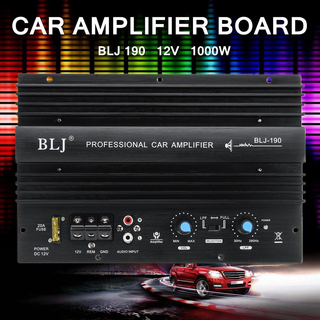 Buy 12V 1000W Mono Car Audio High Power Amplifier Amp Board Powerful