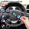 BBIJ5 45MM Car Steering Wheel Badges Emblem Sticker For BMW M E46 E90 E60 F30 F10 E39 E36 E87 F20 E90 E70 M3 M5 M6 G20 G30 E93 Z3 50th