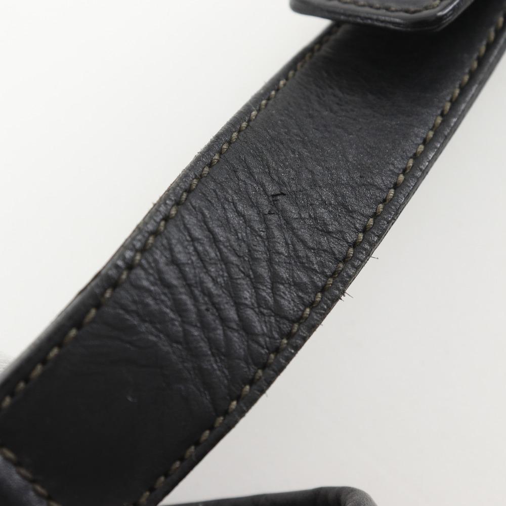 Gucci Messenger-Umhängetasche 145844 GG schwarz Sima-Leder Herren Gebraucht