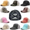 Spring Summer Soft Baseball Cap For Women Vintage Washed Cotton Ponytail Caps Men Blank Denim Sport Trucker Sun Hats Gorras