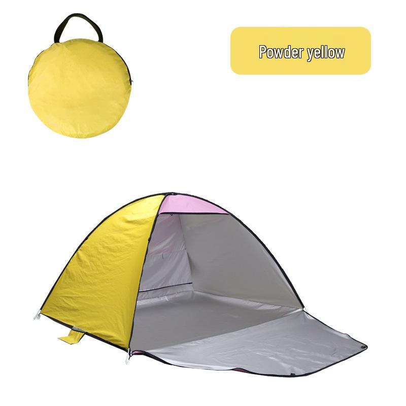 Automatic Quick-Open Beach Tent: Rainproof Sunshade for Camping & Picnics