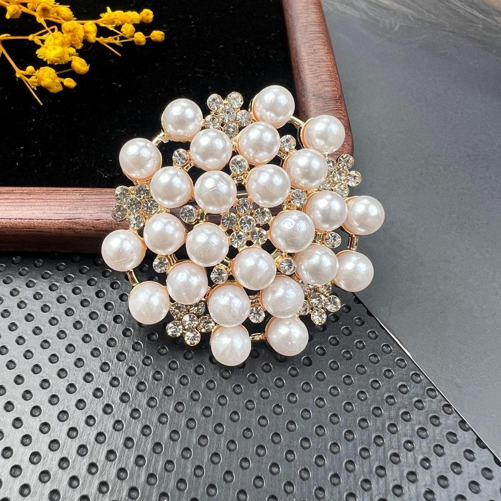 Broșă Retro Cristal Diamant cu Ac Anti-Expunere și Cataramă din Aliaj pentru Accesorii Vestimentare