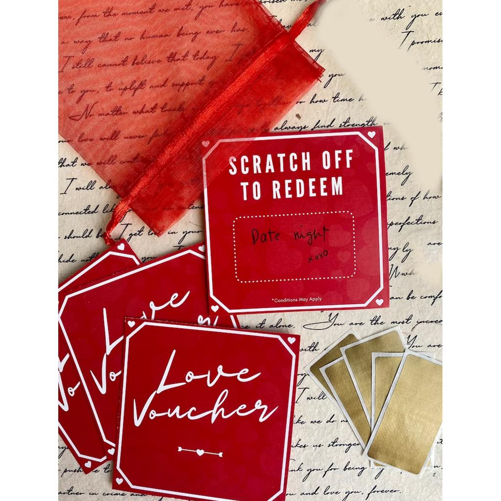 Festive Valentine's Day Scratch Tickets Love Scratch and Discover Tickets Scratch-off Cards Unique Valentine's Day Gift