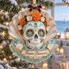 Vnitřní bytové doplňky Ozdoba na Den mrtvých, Mexická květinová kostra Závěsná dekorace, Akrylové Potřeby pro oslavu Festivalu Dia De Los Muertos