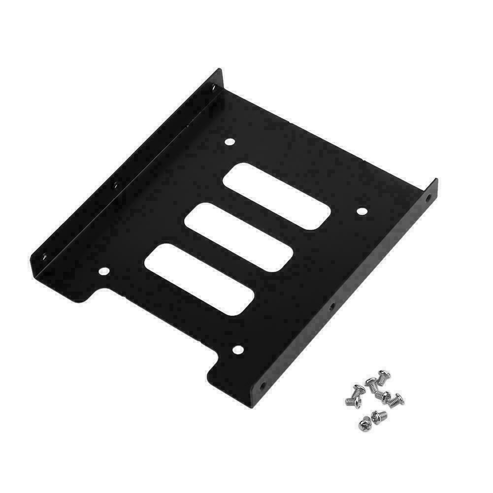 Kovová přihrádka na pevný disk 2,5" na 3,5" SSD Kovový držák montážního adaptéru na pevný disk