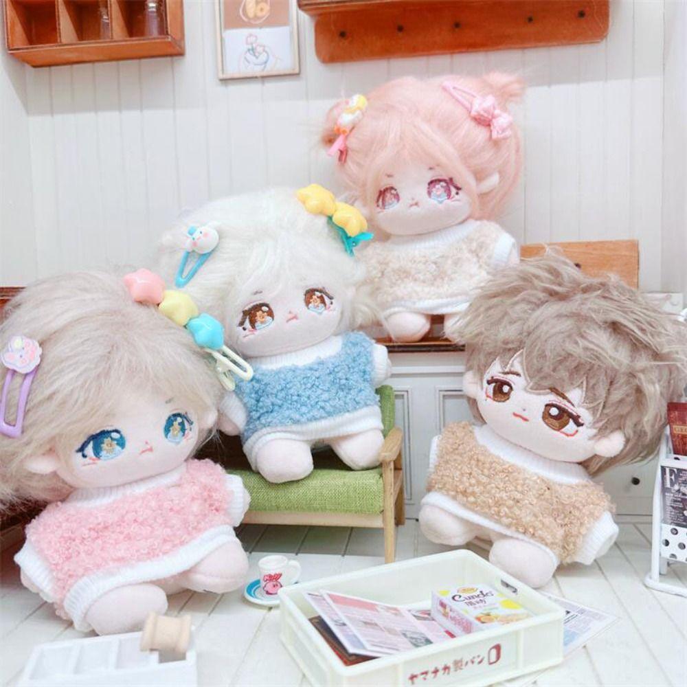 Cute Doll T-shirt Clothes High Quality Candy Color Mini Mini Clothes Suits Dolls Toys Accessories 10cm Cotton Doll