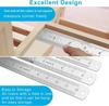 3 Pieces, Double-sided Ruler, Stainless Steel, Centimeter Ruler, Metric Ruler, Precision Measuring Tool, School Supplies Ruler