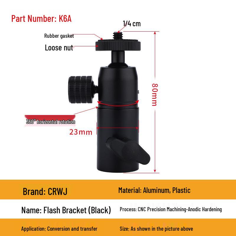 Swivel Head Tripod Light Stand with Interchangeable Mount