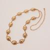 Metal Cloud Waist Chain For Women With Retro Engraving And Geometric Elements Spring