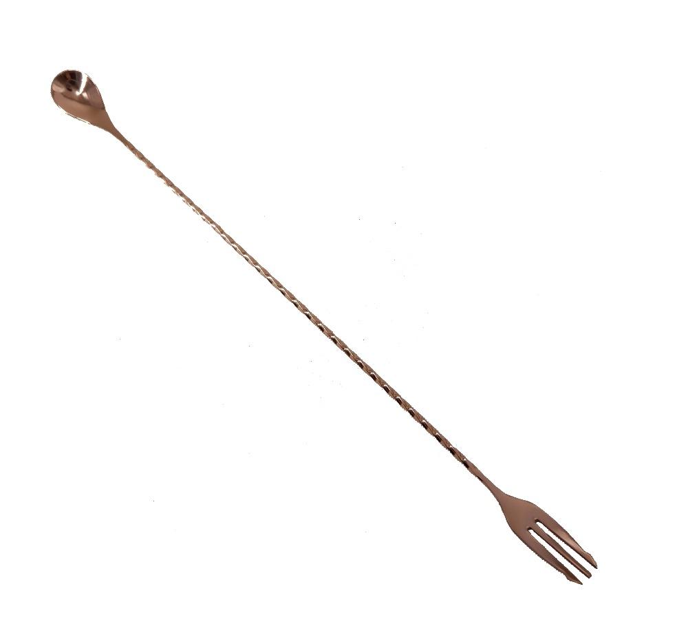 44cm Cucchiaio da Bar Trident Lungo Acciaio Inossidabile Mescolatori per Cocktail Cucchiaio da Bar per Mescolare i Tuoi Cocktail Preferiti