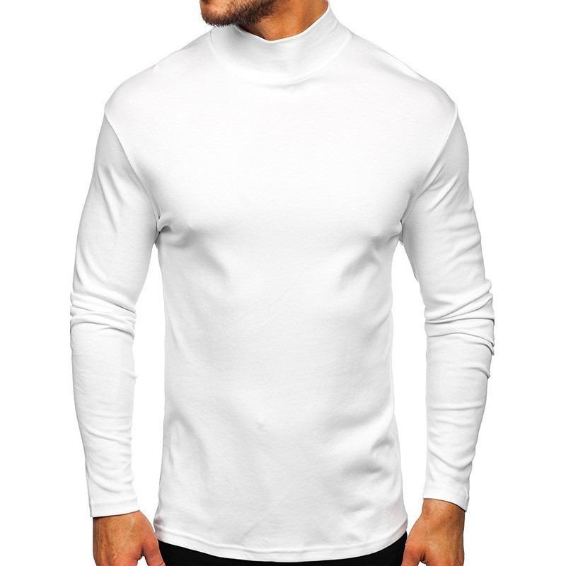 Men S Long Sleeve T Shirt Slim Fit Thick Warm Autumn Winter