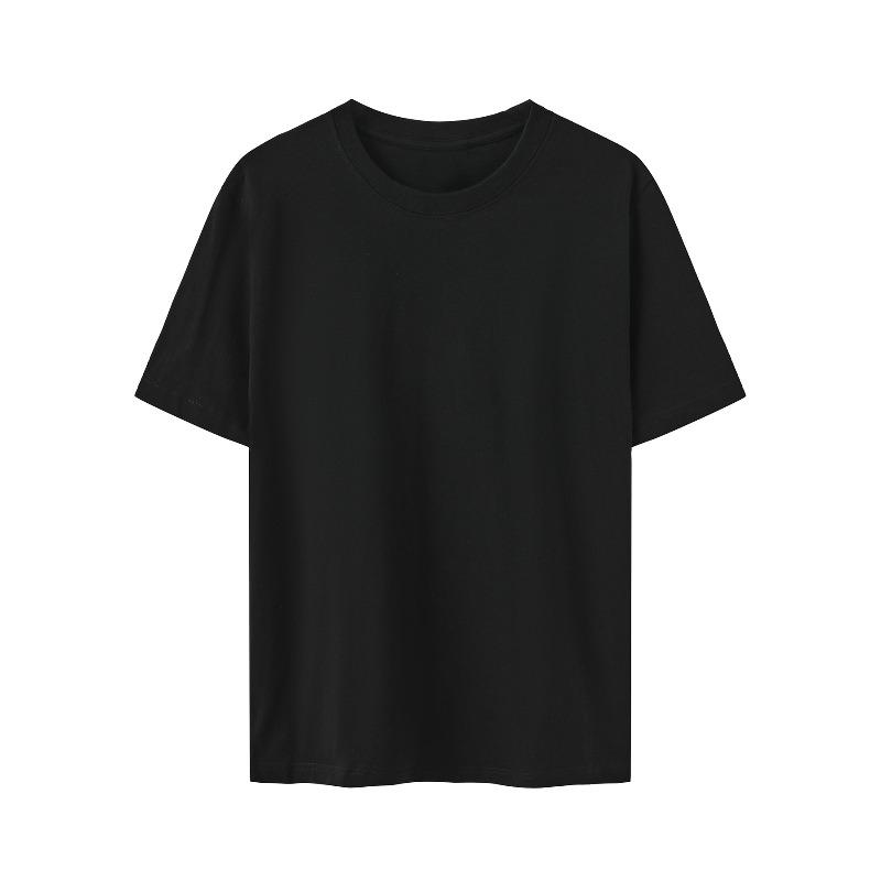 Men's New Style Pure Cotton Short-Sleeve T-Shirt with Wolf Print, Fashionable and Casual CrewNeck, Comfortable, Soft, and Breathable, Summer Essential