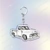 Vintage Classic Old Truck Keychains for Accessories Jewelry Retro Vector Car Keyrings Fans Friends Gifts