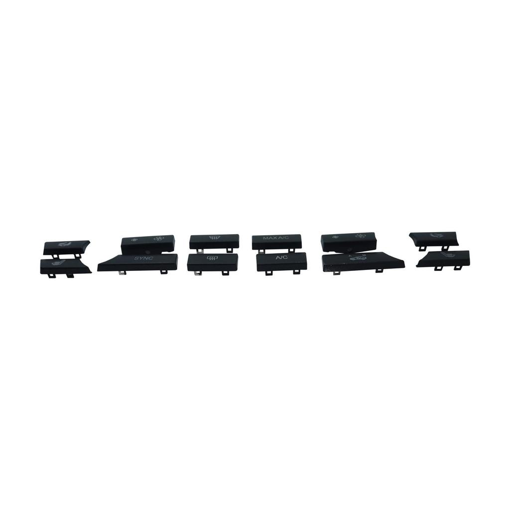 ESC Auto Parts EDP957 12 Pieces HVAC Climate Radio Control Switch Panel Button Cover 9331832 for BMW F10 2011-16 Fast Shipment