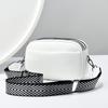 Fashion Women's Bag New Basic Colour PU Crossbody Bag Small Size Bag Women's Wide Shoulder Strap Single Shoulder Bag Small Square Bag