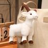 Nice  Ranch Animal Series Soft Cute Simulated Brown White Goat Mountain Lifelike Plush Toy Stuffed Sheep Birthday Gift Kids