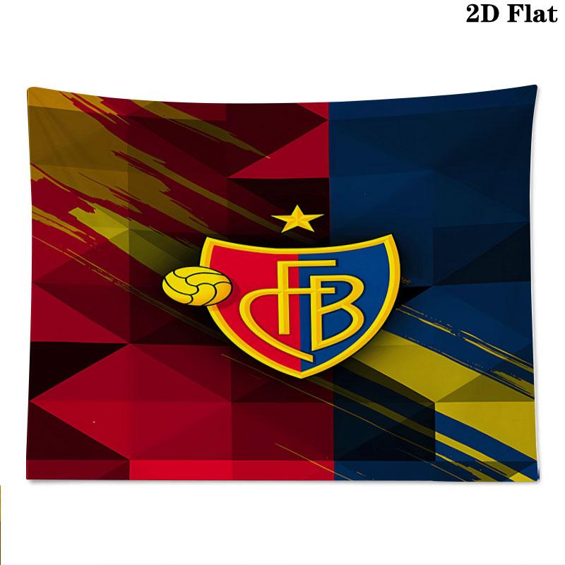 FC Basel Wall Tapestry Aesthetic Wall Hanging Printed Fabric Blanket Decorative Tapestries for Bedroom Living Room Home Decor