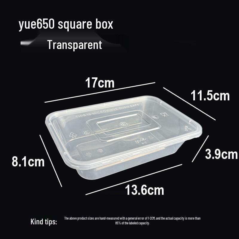 Rectangular Disposable Microwaveable Food Container