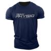 Men's Spring Sports Short-Sleeve T-Shirt with Custom Logo - European & American Style, Large Size, Breathable Cotton for Training