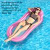 Aufblasbares Sommer-PVC-Schwimmbett mit Sonnenschutz und Rückenlehne