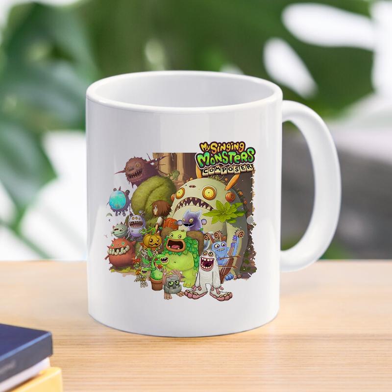Cartoon My Singing Monsters Mug Coffee Cups Stuffed Game Ceramic Breakfast Milk Cup Office 300ml Drinkware Nice Friend Gifts
