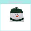 Christmas Snowman Chair Cover Pack With Fabric Material For Festive Room Decoration