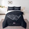 Twin Ring Motegi Map Bedding set (1 duvet cover, 2 pillowcases, duvet not included), Minimalist Dark Japanese Circuit Outline Art Print
