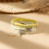 Boho Perlenarmband Instagram-inspiriert Nischenstil Farbblock-Stapelarmband-Set