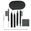 9Pieces Hearing Aids Cleaning Kit for Earbud Headphones Daily Earwax and Dust Removal with Case and Multifunction Brush