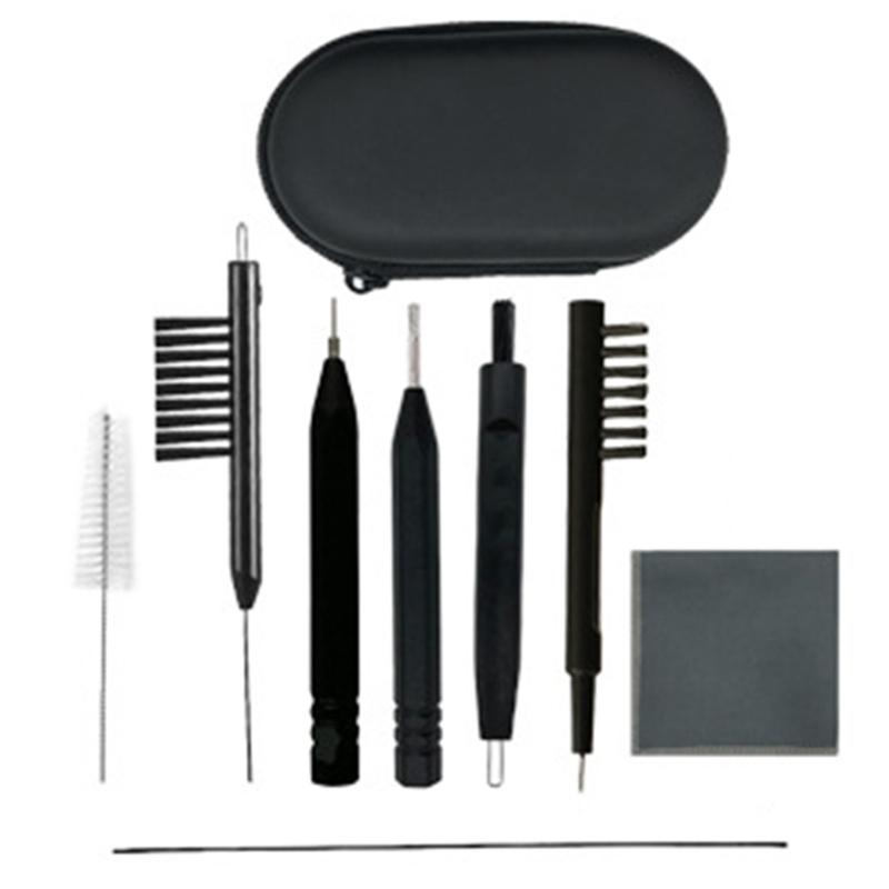 9Pieces Hearing Aids Cleaning Kit for Earbud Headphones Daily Earwax and Dust Removal with Case and Multifunction Brush