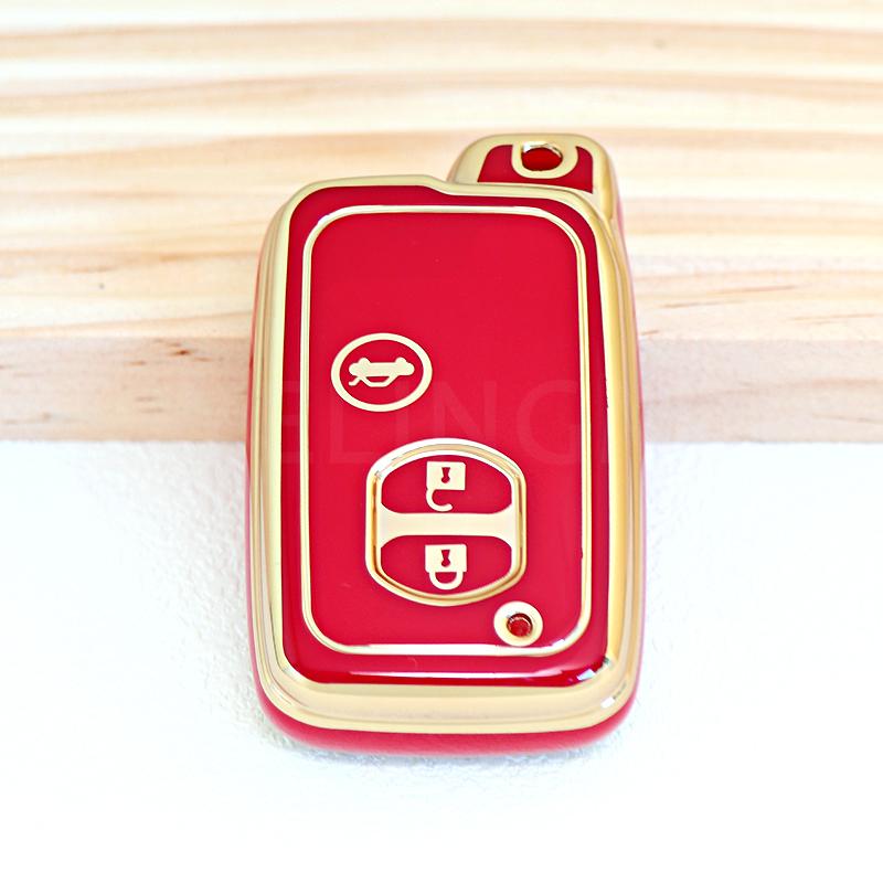 TPU Car Key Case Cover for Toyota Camry Crown Majesta Highlander Land Cruiser Prado Kluger Mark X Subaru Foreste XV Protector