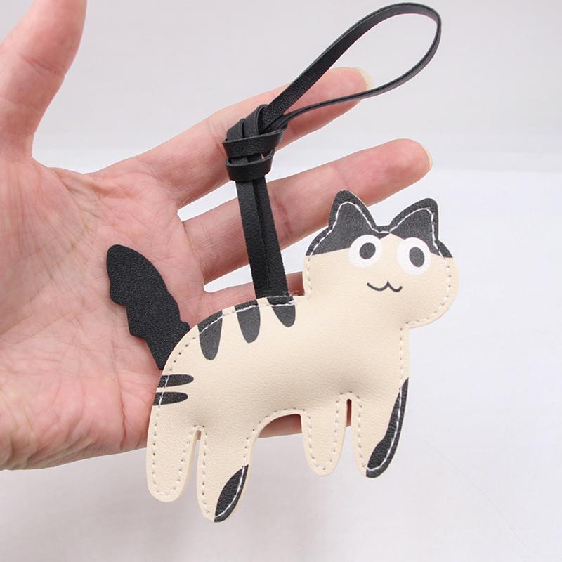1PC/2PCS Ornament Mobile Phone Pendants Keychains Gifts For Cat Lovers Cartoon Shape Clothing Accessories Multicolor